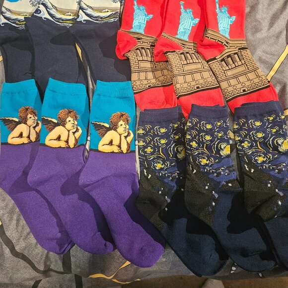 NOVELTY SOCKS,12 PAIRS BRAND NEW,ONE SIZE. - Picture 1 of 1
